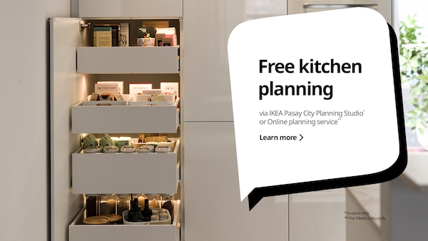 Kitchen planning via IKEA Pasay City Planning Studio or Online planning service